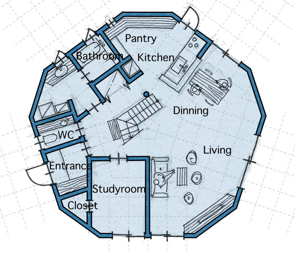 11m 西入ドームハウス ドームハウスを建てるなら専門家が設計するdomehouse Info へ